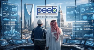 PEEB's Certified Safety Specialist overseeing a Vision 2030 construction site